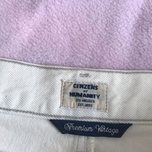 COH white denim skirt